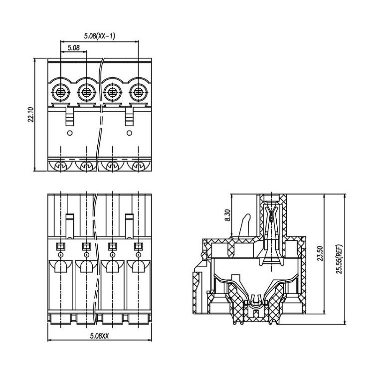 terminal block 5 pole