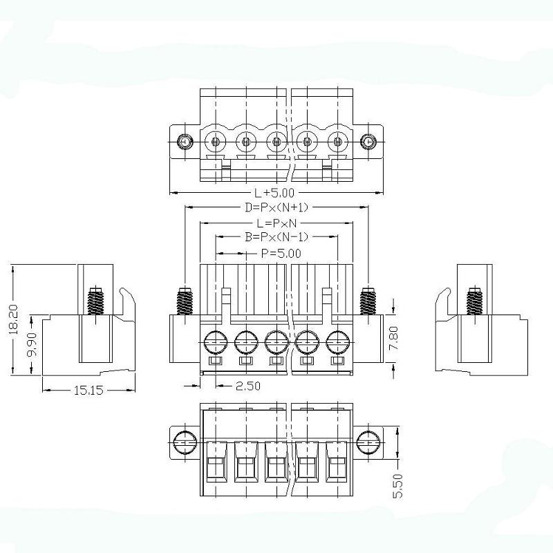 6 way terminal block