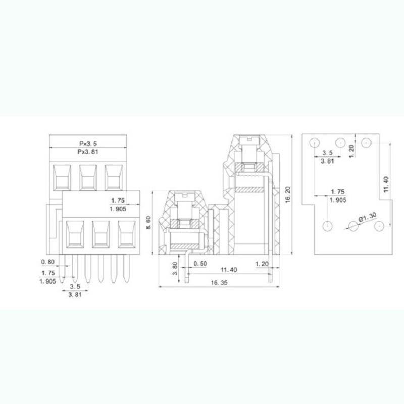 male terminal block