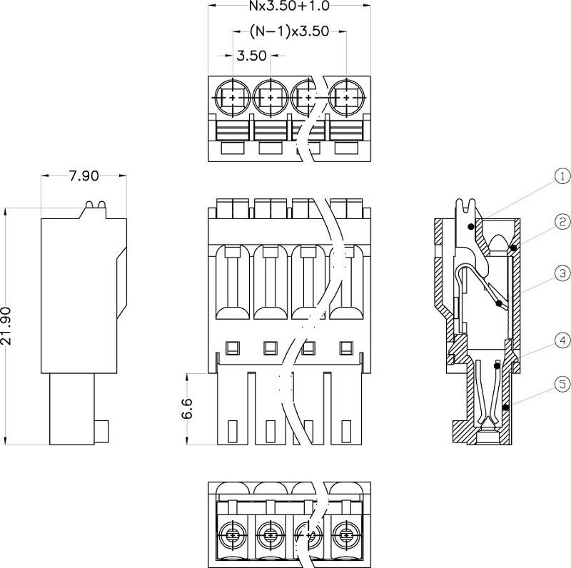 pcb board terminal blocks