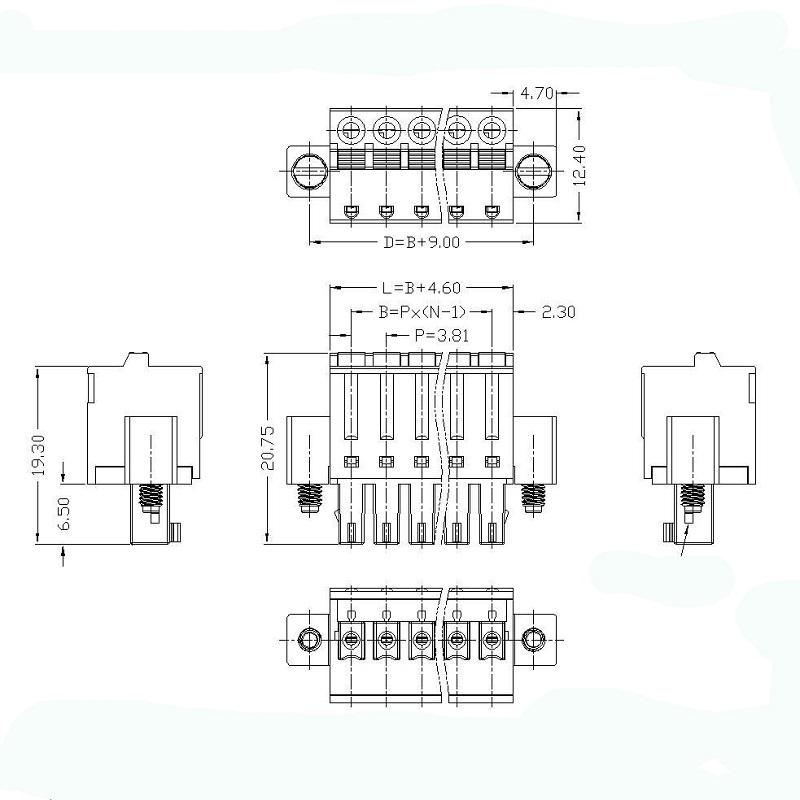 pcb screw terminal